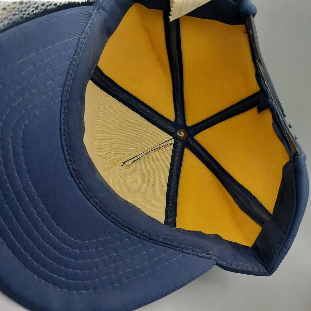 Vintage Bartone's Stateline Truck Stop Wrecker Hat Blue Snapback Falcon Cap